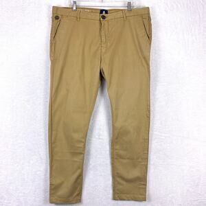 Gaastra Chino Pants Mens 38 Brown Sailmaker Preppy Luxury Yachting Sailing